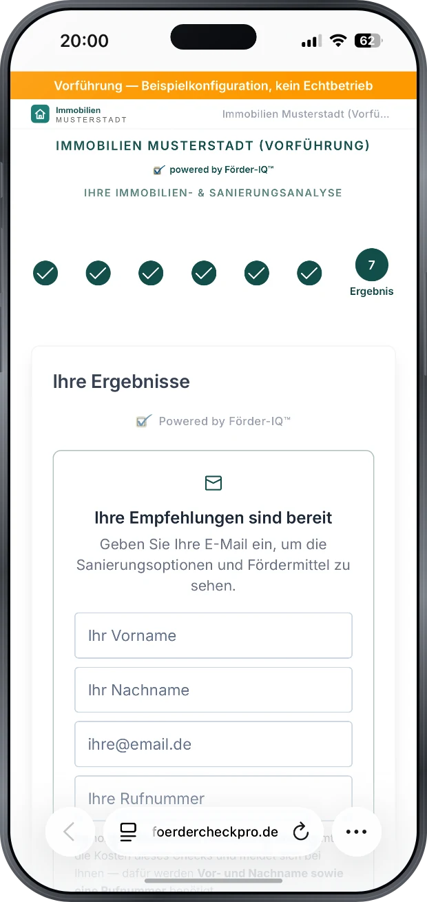 Freigabe der Unterlagen-Akte: Freigabe-Link erstellen oder an den eigenen Energieberater senden, dazu die Moeglichkeit, die Akte endgueltig zu loeschen